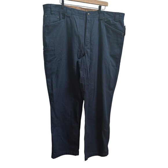 Duluth Fire Hose Relaxed Fit 5-Pocket Pants Mens 44 X 34 NEW Navy Blue Work Pant - Picture 1 of 7